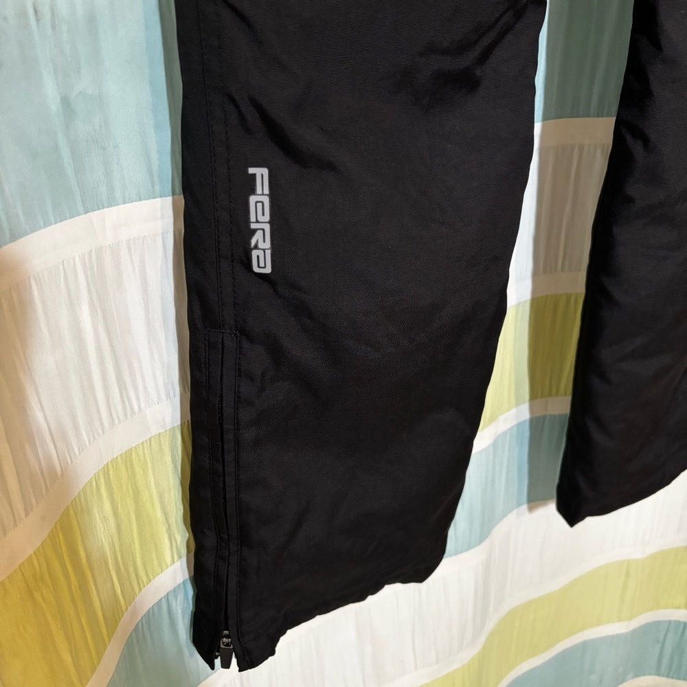 NWT Fera Black Ski Snowboard Pants Cold Weather Insulated Elastic Waist Sz 4R - Picture 5 of 9